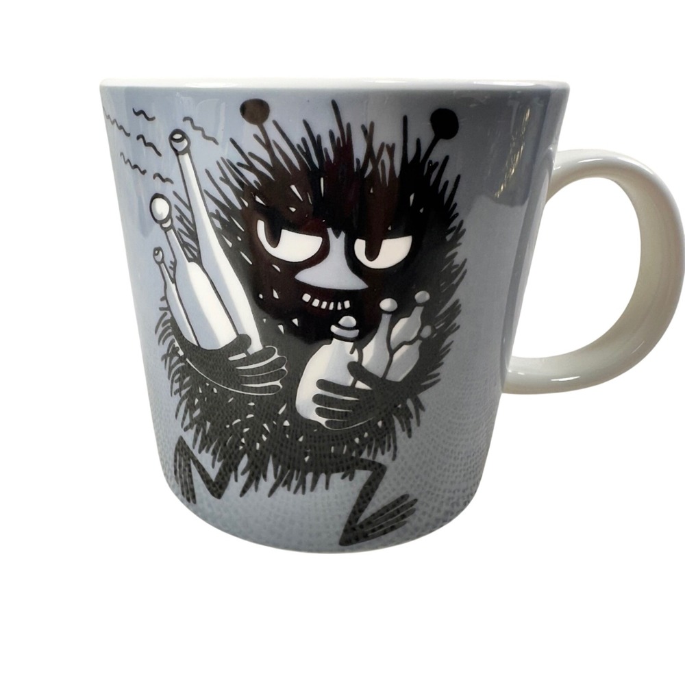 Arabia Finland Moomin Stinky Gray Mug Crown Backstamp Discontinued 0.3L Ceramic